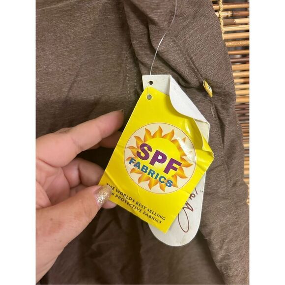 Aventura Clothing Size 12 Brown Tan Shorts McKenna Style SPF Sun Protection NWT - Picture 7 of 8